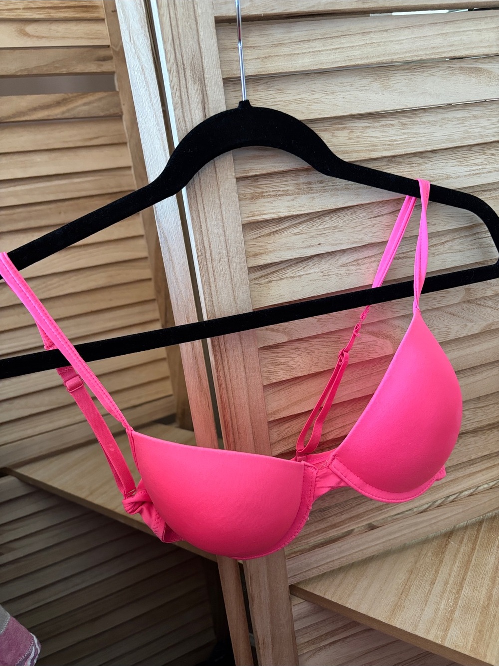 Women's Hot Pink Push-Up Bra - Classic Support 34C